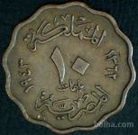 LaZooRo: Egipt 10 Milliemes 1943 VF