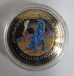 EKVATORIALNA GVINEJA - 1.000fr 1993 Proof - ALLOSAURUS