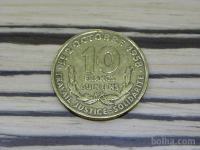 Gvineja 10 francs 1959