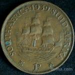 LaZooRo: Južna Afrika 1 Penny 1939 VF/XF