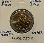 Južna Afrika 5 Rand 2008 Mandela