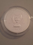 Kongo 2009 srebrni kovanec 10 frankov