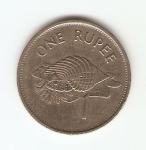 KOVANEC  1 rupe (ONE RUPEE)  1997 Sejšeli