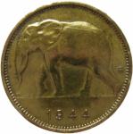 LaZooRo: Belgijski Kongo 1 Franc 1944 XF