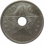 LaZooRo: Belgijski Kongo 10 Centimes 1911
