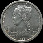 LaZooRo: Francoska zahodna Afrika 1 Franc 1948 XF / UNC