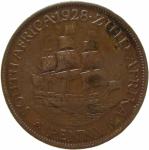 LaZooRo: Južna Afrika 1 Penny 1928 VF/XF