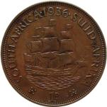 LaZooRo: Južna Afrika 1 Penny 1936 XF/UNC