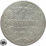 LaZooRo: Južna Afrika 1 Shilling 1892 F redkejši - Srebro