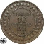 LaZooRo: Tunizija 10 Centimes 1891 UNC