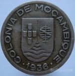 LaZooRo: Mozambik 50 Centavos 1936 VF/XF