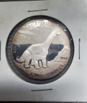 SAHARA - srebrnik 500 peset 1994 - CAMARASAURUS