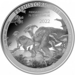 Srebrnik Congo 2022 1 oz Prehistoric Life PARASAUROPHUS (trezor)