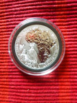 Srebrnik, Rwanda, 2025, African ounce,  Martial Eagle - UNC