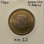 Togo 6000 CFA - 4 Africa