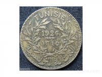 LaZooRo: Tunizija 1 Franc 1926 XF