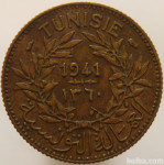 LaZooRo: Tunizija 1 Franc 1941 XF/UNC