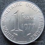 LaZooRo: Zahodna Afrika 1 Franc 1977