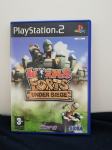 PS2 (playstation 2) igra worms forts under siege