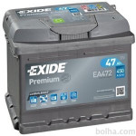Akumulator Exide EA472 47 Ah D+