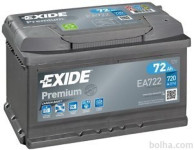 Akumulator Exide EA722 72 Ah D+