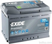 Akumulator Exide EA770 77 Ah D+