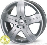 Aluminijasto platišče  5x112 ET35 8,0x17 RIAL DF srebrna 66,5