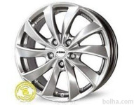 Aluminijasto platišče 5x112 ET38 7,5x16 RIAL LUGANO srebrna 70,1