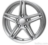 Aluminijasto platišče 5x112 ET48 8,0x17 UNIWHEELS M10 srebrna 66,5