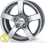Aluminijasto platišče  5x120 ET30 7,0x16 RIAL SALERNO srebrna 72,6