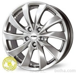 Aluminijasto platišče  5x120 ET36 7,5x17 RIAL LUGANO srebrna 76,1