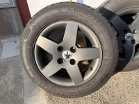Komplet Peugeot alu platišča z Goodyear gumami 15'' luknje 4x108