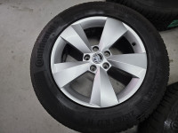 ŠKODA KODIAQ,TIGUAN,Q3 Z GUMAMI M+S 17'' luknje 5x112, količina: 4