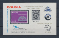 Bolivija 1975 expo filatelija 1975-77 blok53 MNH** 6% Michela