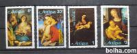 Božič, umetnost - Antigua 1981 - Mi 649/652 - serija, čiste (Rafl01)