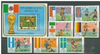 CUBA 1985 nogomet - SP 1986 znamke + blok nežigosano