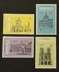 DOMINIKA 1979 BOŽIČ KATEDRALE RELIGIJA ** Mi 651/654 * serija (HV-113)