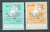 Grenadini St. Vincent 1977 otok Mustique serija MNH**