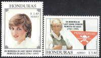 HONDURAS 1997 PRINCESA DIANA ** Mi 1348/1349 ** serija (HV-113)