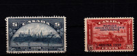 KANADA 1933 - dve malo redkejši znamki, žigosani
