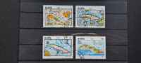 kartografija - Kuba 1973 - Mi 1925/1928 - serija, žigosane (Rafl01)