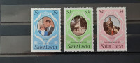 kraljevska poroka -St. Lucia 1981 -Mi 543/545 A-serija, čiste (Rafl01)