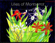 MONTSERRAT 2007 RASTLINE FLORA LILIJE ** Mi 1389/1392 * mala pola (39)