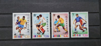 nogomet - Barbuda 1974 - Mi 178/181 - serija, čiste (Rafl01)