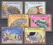 PANAMA 1968 RIBE MORSKE ŽIVALI ** Mi 1070/1075 ** serija žigosana (90)