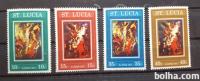 Rubens slikarstvo- St. Lucia 1971 -Mi 282/285-serija, čiste (Rafl01)