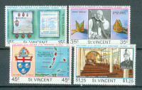 St. Vincent Karibi 1977 100 let anglikanske cerkve serija MNH**
