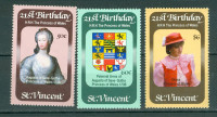St. Vincent Karibi 1982 Diana serija MNH** 7% Michela