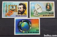 stoletje telefonije -Barbuda 1977 -Mi 283/285 - serija, čiste (Rafl01)