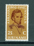 Surinam 1965 osebnosti A. Lincoln sam. znamka MNH**